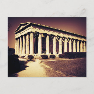 Greek temple in Athens Postcard