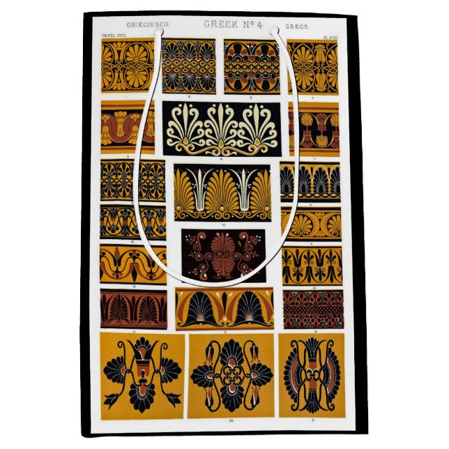 Greek textile art medium gift bag (Front)