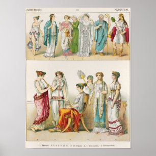 Greek Theatrical Dress Poster