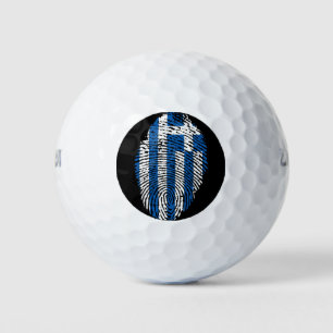 Greek touch fingerprint flag golf balls