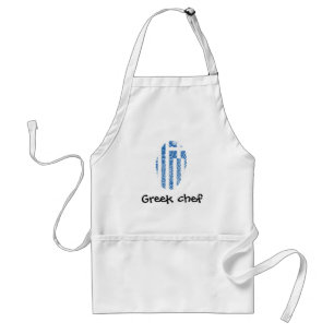 Greek touch fingerprint flag standard apron