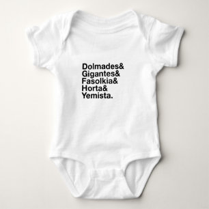 Greek Veggies! Baby Bodysuit
