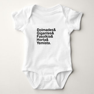 Greek Veggies! Baby Bodysuit
