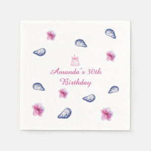 Greek Vibes Birthday Napkin