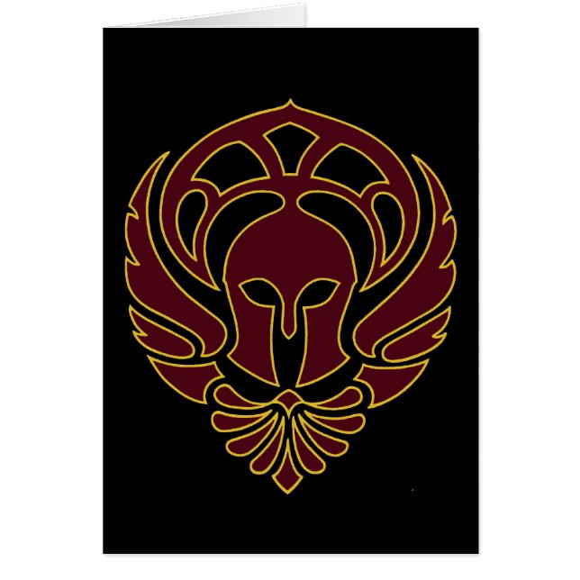 Greek Warrior Card (Front)