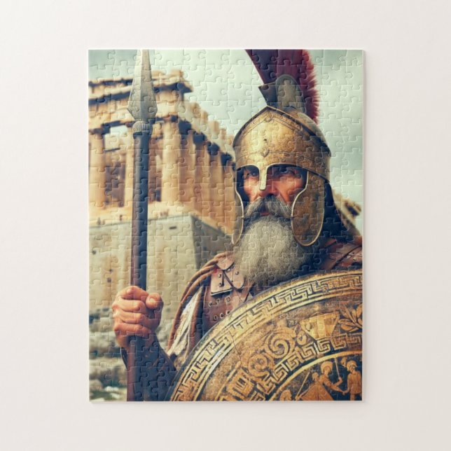 Greek warrior jigsaw puzzle (Vertical)