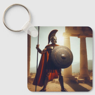 Greek  warrior  key ring