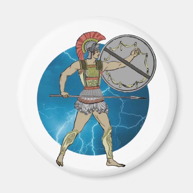 Greek Warrior Magnet (Front)