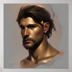 Greek Warrior Poster