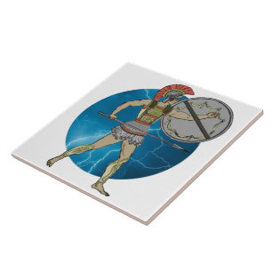 Greek Warrior Tile (2) sizes