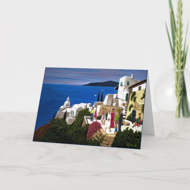 GREEK WEDDING. CARD (Front)