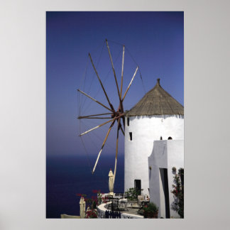 Greek Windmill Poster
