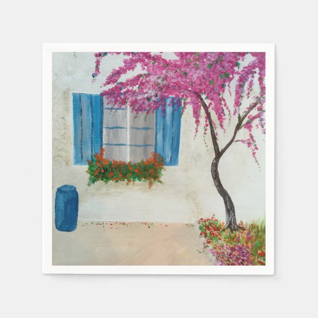 Greek window   napkin (Front)