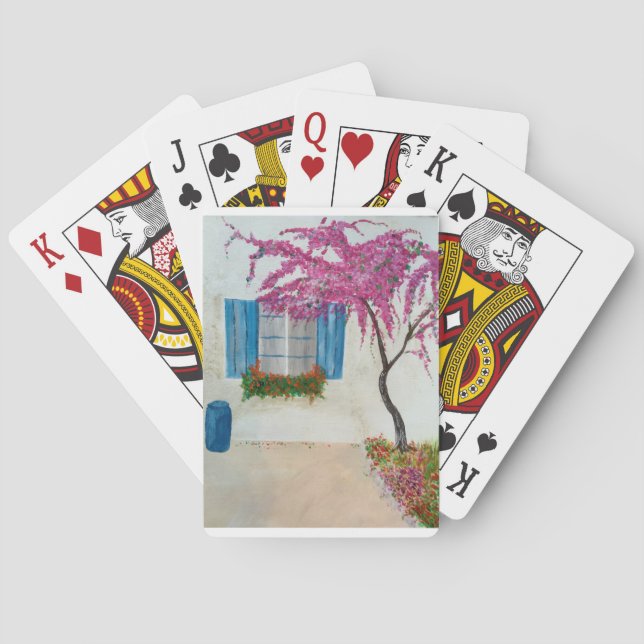 Greek window playing cards (Back)