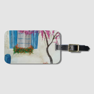 Greek window poster acrylic print trifold wallet luggage tag
