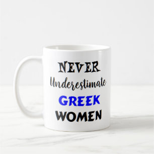 greek women coffee mug
