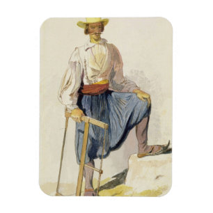 Greek Woodcutter, 13 June 1856 (pen, ink and w/c o Magnet