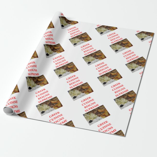 GREEK WRAPPING PAPER (Unrolled)
