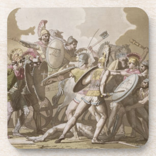 Greeks and Trojans Fight over the Body of Patroclu Coaster