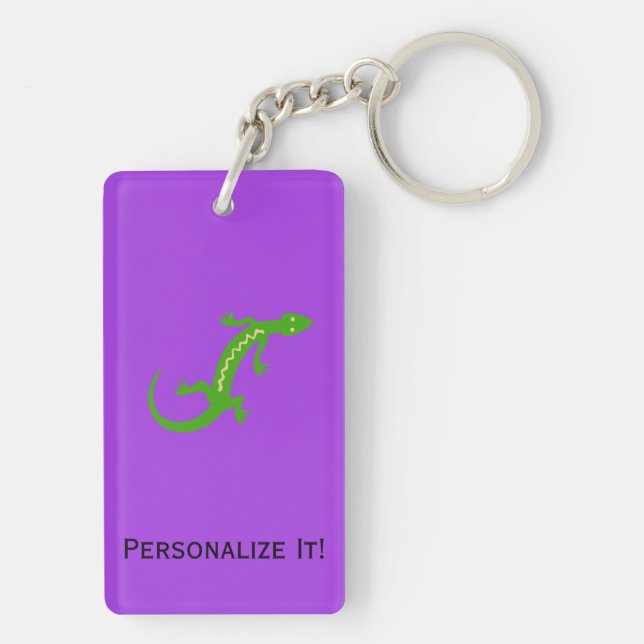 Greem lizard key ring (Back)