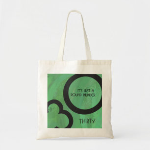 Green 30 Decade Birthday Tote Bag