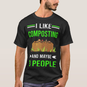 Green 3 People Composting Compost Composter T-Shirt