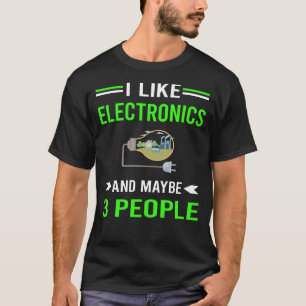 Green 3 People Electronics T-Shirt