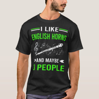 Green 3 People English Horn Cor Anglais T-Shirt