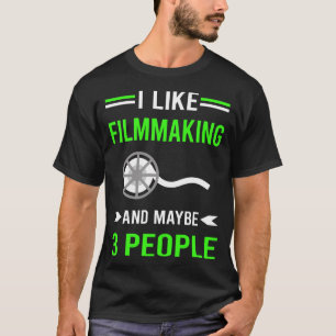 Green 3 People Filmmaking Filmmaker Film Making T-Shirt