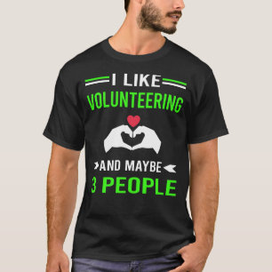 Green 3 People Volunteering Volunteer T-Shirt