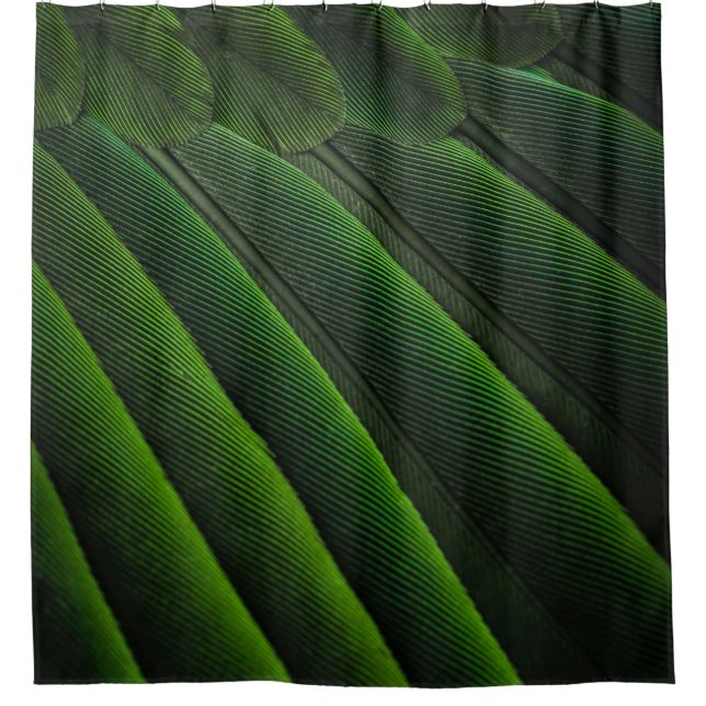 Green 3D wallpaper Shower Curtain (Front)