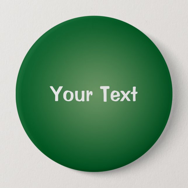 Green 4" Custom Text Button Template (Front)