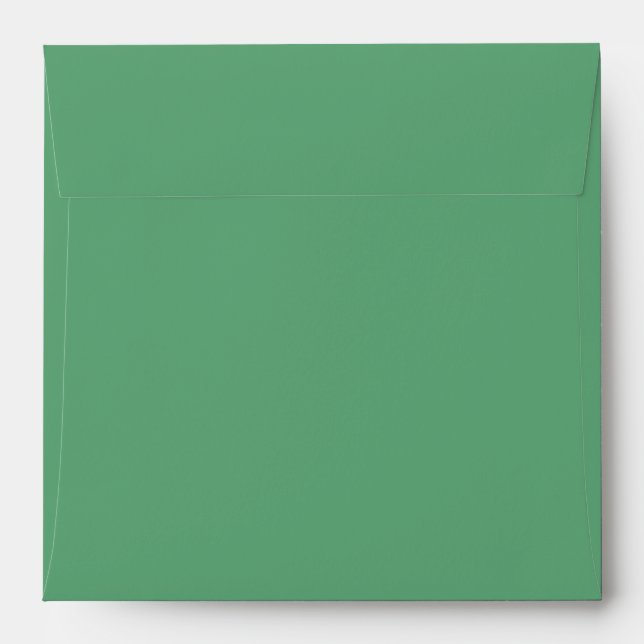 Green 5x5 Envelope to Match Invitation (Back (Top Flap))
