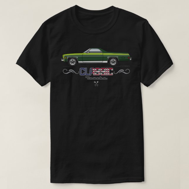 green 7377 Elcamino T-Shirt (Design Front)