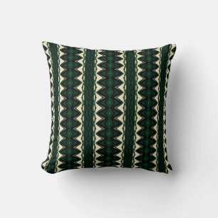 Green abstract africa cushion