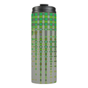 Green Abstract Art 1003 Thermal Tumbler