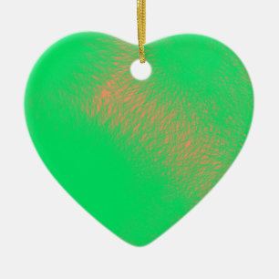 green abstract art ceramic ornament