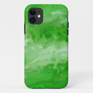Green Abstract Art Painting 6 iPhone 11 Case