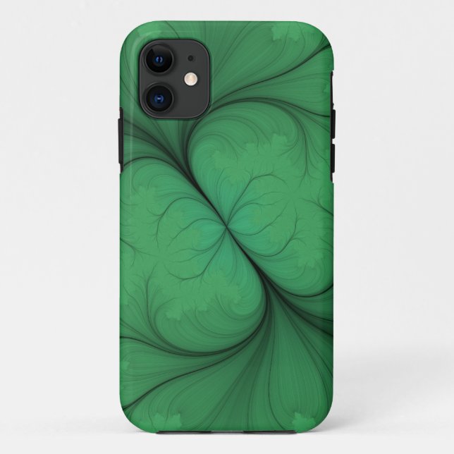 Green Abstract Case-Mate iPhone Case (Back)