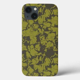green abstract iPhone 13 case