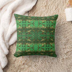 Green Abstract Cushion