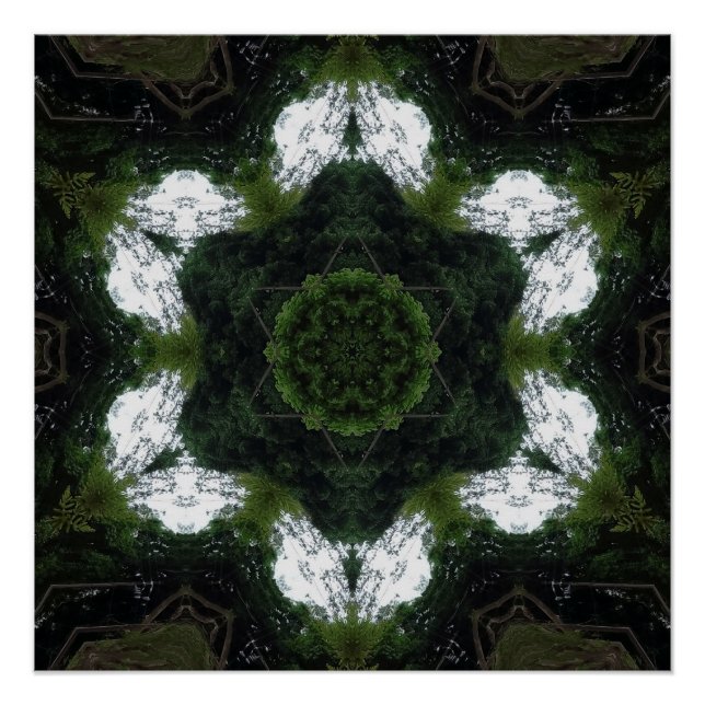 GREEN ABSTRACT DRAWING. SAMER BRASIL 1 POSTER (Front)