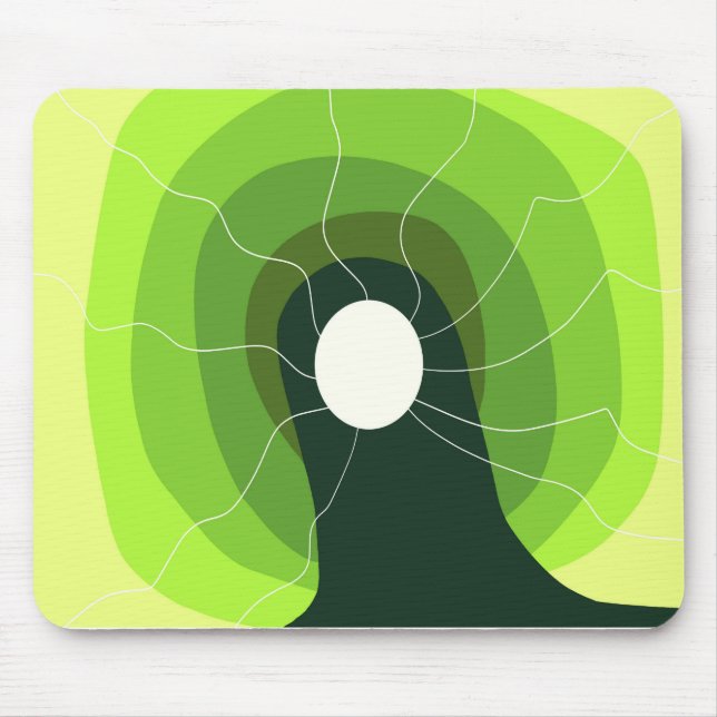 Green abstract mouse pad (Front)
