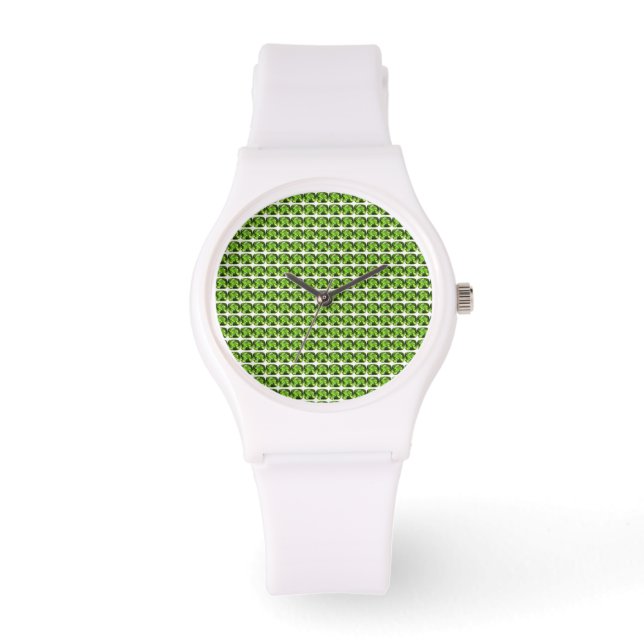 Green Abstract Pattern Watch (Front)
