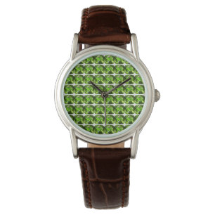Green Abstract Pattern Watch