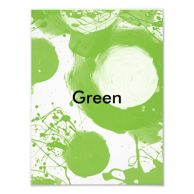 Green Abstract Photo Print (Front)
