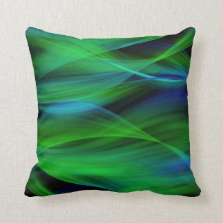 Green Abstract Pillow