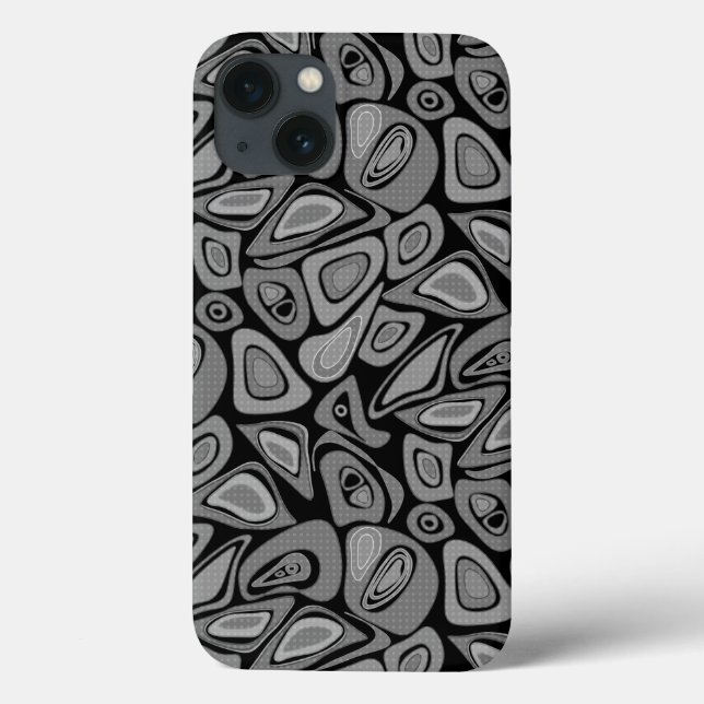 Green, abstract, retro Case-Mate iPhone case (Back)