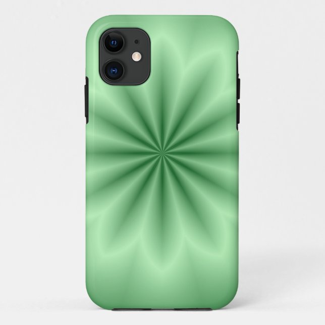 Green Abstract Star Case-Mate iPhone Case (Back)