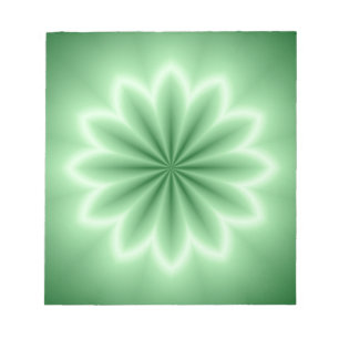 Green Abstract Star Notepad